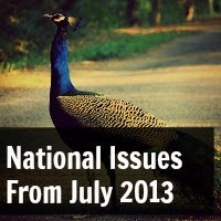 National Issues From July 2013 National Issues From July 2013