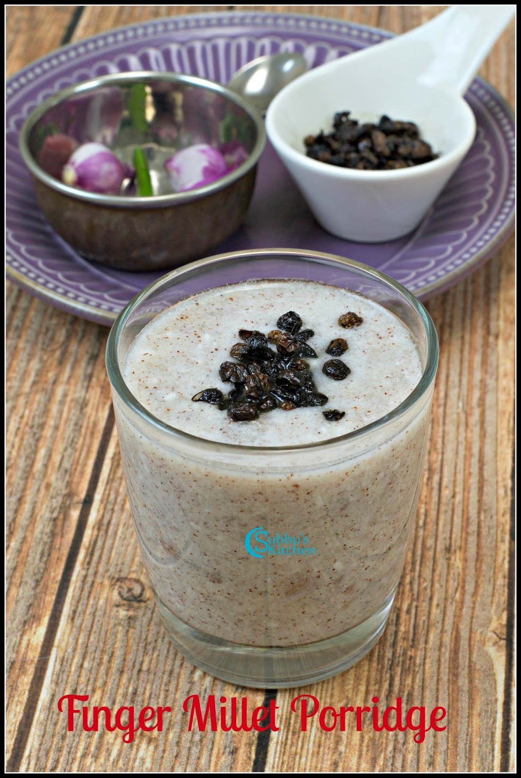 Ragi Koozh (Finger Millet Flour) Subbus Kitchen