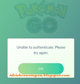 unable to authenticate pokemon go bluestacks