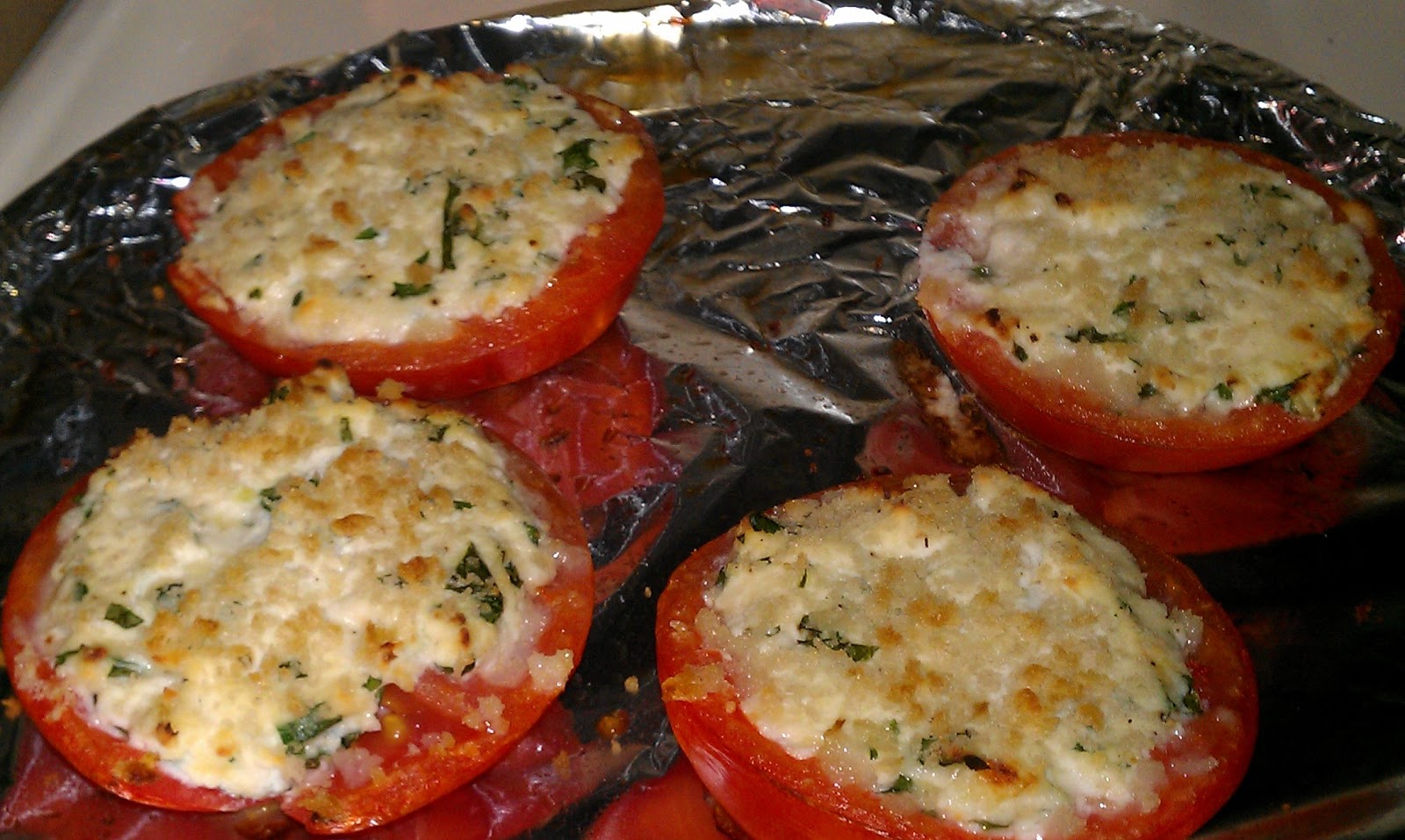 Eat, Create, Love Ricotta Stuffed Tomatoes