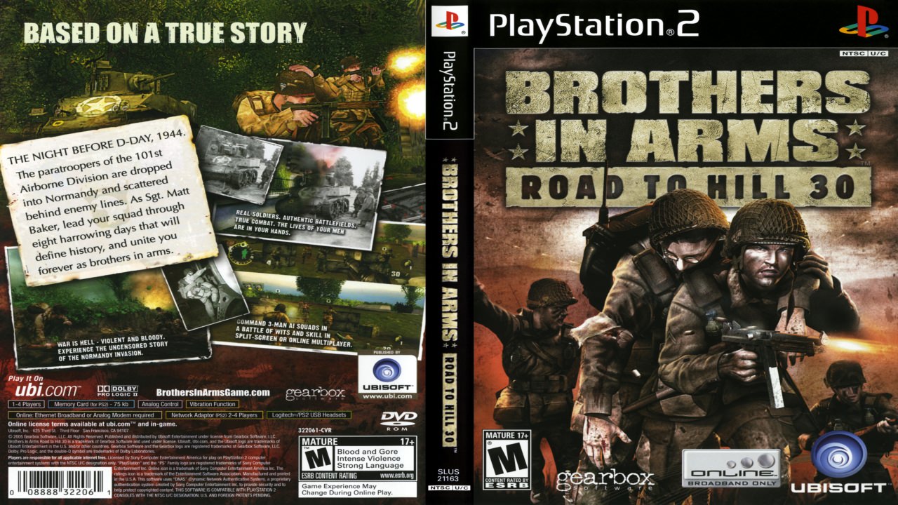 brothers in arms road to hill 30 for ps2 brothers in arms road to hill 30 for ps2