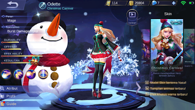 Skin Natal Hero Odette Mobile Legends Skin Natal Hero Odette Mobile Legends