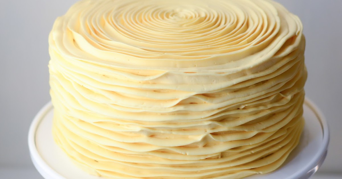 i heart baking! yellow ruffle lemon cake filled with lemon whipped