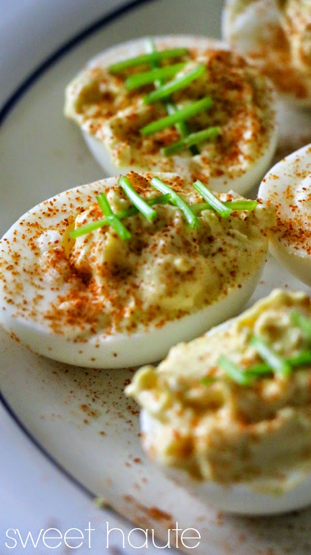 Super Bowl Deviled Eggs Football Cayenne Kick