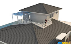 desain perencanaan rumah mewah di depok rumah mewah dua lantai dengan rooftop