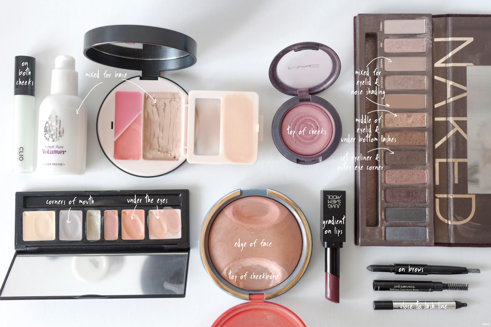 lavlilacs 2017 daily makeup look - products used details