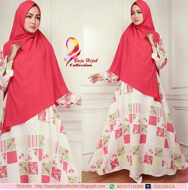 Set Gamis Monalisa Plus Khimar Bubblepop