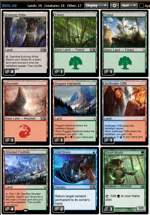 Magic the Gathering Adventures [Standard] Morph standby deck for the first month of Fate