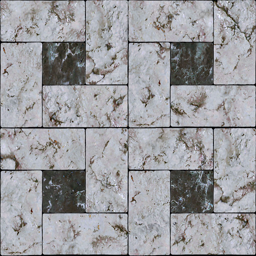 HIGH RESOLUTION TEXTURES: Marble tile light & dark pattern texture
