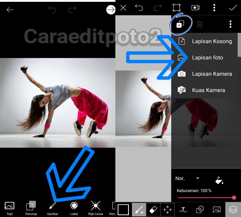 Cara Edit Foto Light Effect Picsart Android