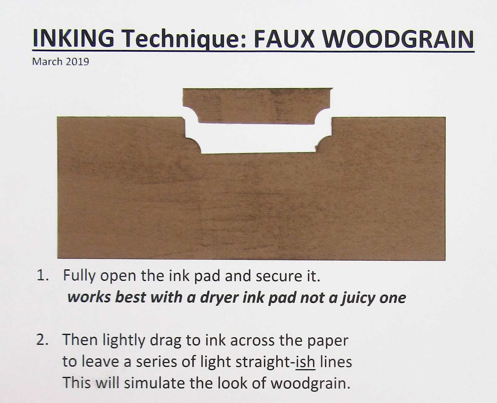 Faux Wood Grain and Punched Shelf