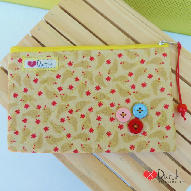 Necessaire Passarinho Bege