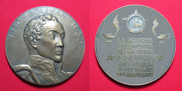 Medalla Centenario de su Muerte  Simón Bolivar