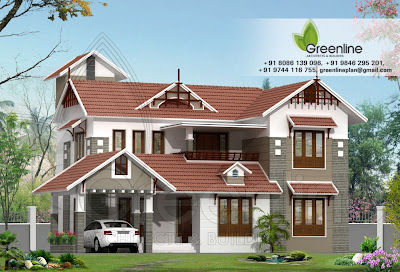 Modern Design Home Plans on Modern Stylish Kerala Home Elevation Of 2180 Sq Ft House