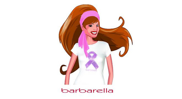 Barbarella-Pink-ribbon-tienda online-camiseta-solidaria-pulsera-Terelu Campos-AECC-Cancer-de-mama-lazo-rosa