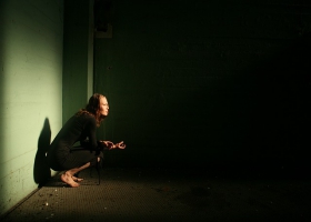 Picture of sadness and loneliness. Picture of sadness and loneliness.