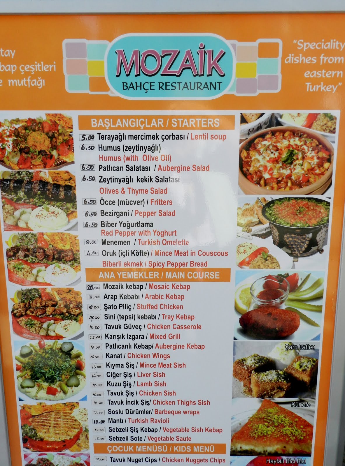 MES TÊTES DE TURC&hellip; Mozaik Bahce, mon restaurant préféré à Fethiye