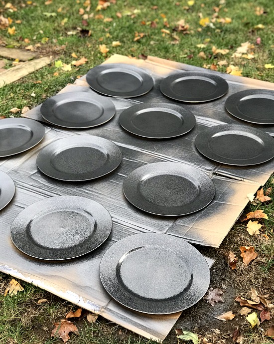 DIY Matte Hammered Charger Plates for the Holidays
