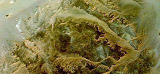 petrified forest yellow, allegory in the African desert, abstract landscapes from the air from the deserts of Africa, Surreal, mirage in the desert, Collection of Abstract Naturalism Munimara, petrified forest yellow, allegory in the African desert, abstract landscapes from the air from the deserts of Africa,