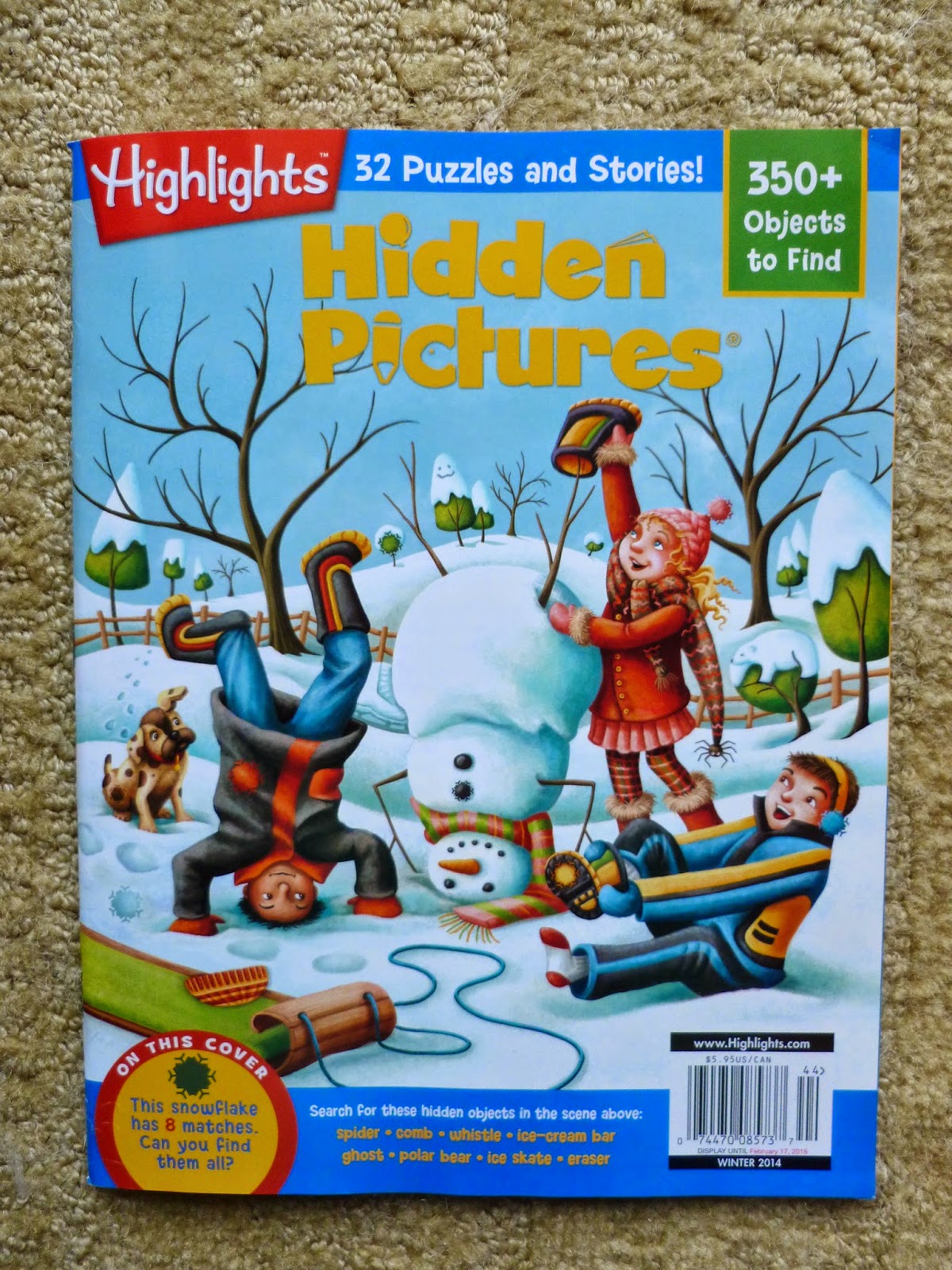 JZ ArtBlog: Highlights Winter Hidden Pictures
