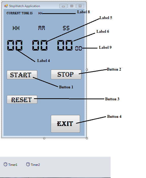 Emmarex Tech World: Visual Basic - Creating a Stop watch
