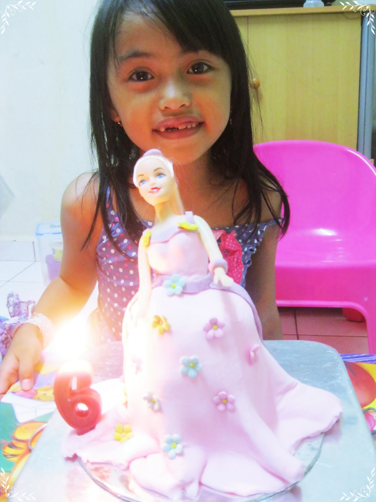 Kreasi Dapur Ratih Barbie Cake for Syarla