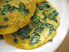 Chickpea Flour (Besan) Crepes with Spinach