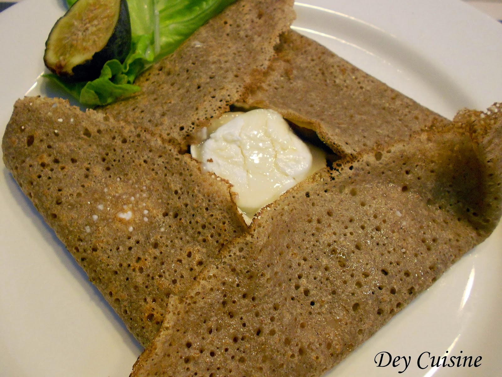 Dey cuisine Galette figue & chèvre