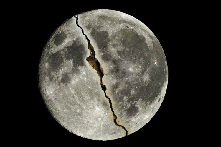 Günümüzde bile Ay'da çok sert sallanmalar, yeraltı depremleri ve derin çatlaklar meydana gelmektedir.