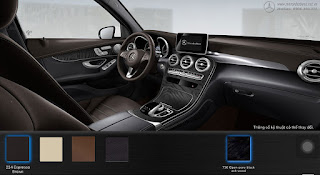 Nội thất Mercedes GLC 300 4MATIC 2016 màu Nâu Espresso 224