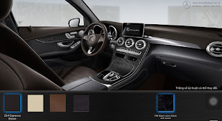 Màu nội thất Mercedes GLC 300 4MATIC 2017 Nội thất Mercedes GLC 300 4MATIC 2017 màu Nâu Espresso 224
