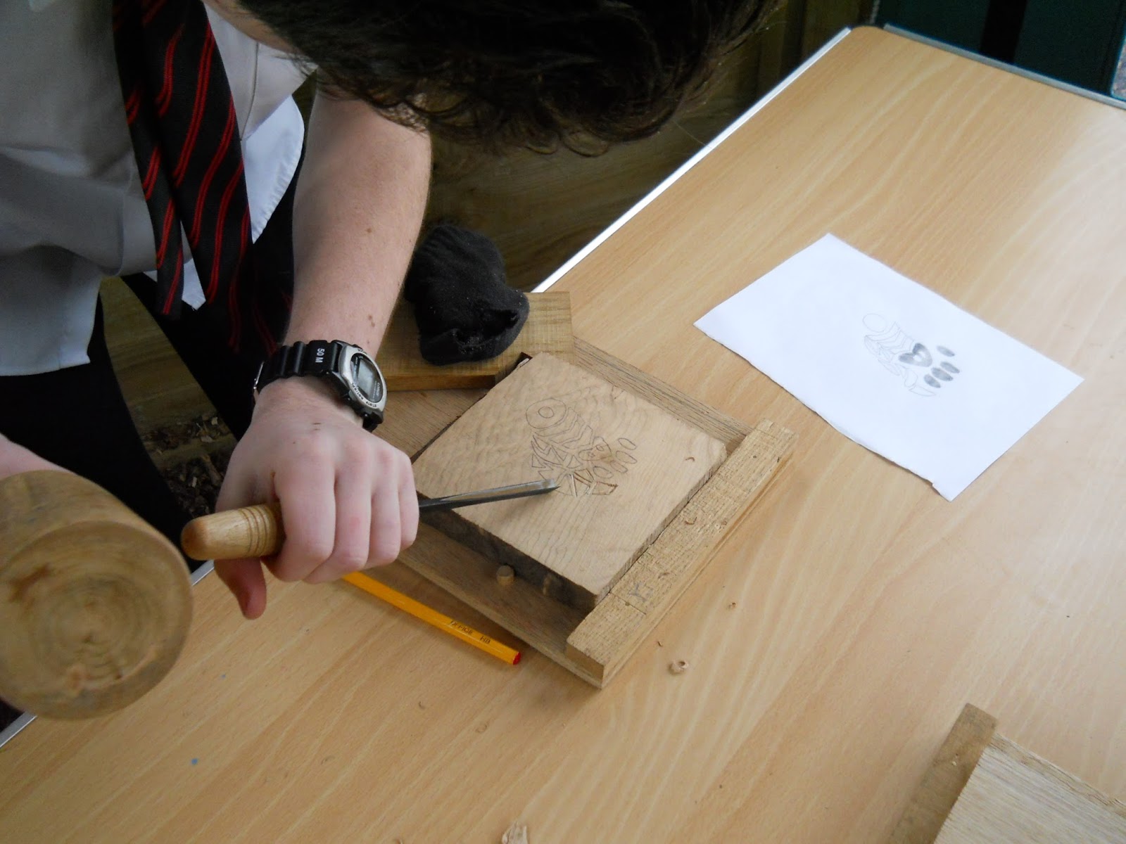 Teaching wood carving lessons in Bristol and Nailsea, to individuals
