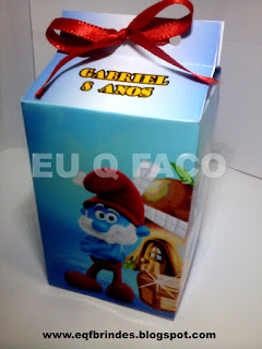 caixinha milk smurfs, milk smurfs, lembrancinha smurfs, brinde smurfs, tema smurfs, festa smurfs, os smurfs,smurfs