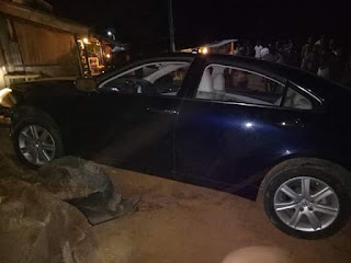 Photos: Lexus ES 350 belonging to Indonesia-based Nigerian businessman kidnapped in Imo abandoned at the scene