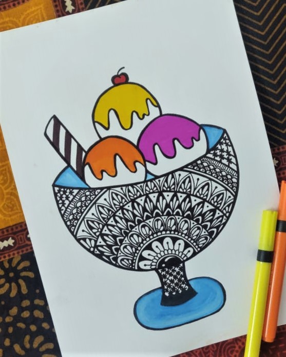IceIceCream Mandala Art ArtyArsh Creative World
