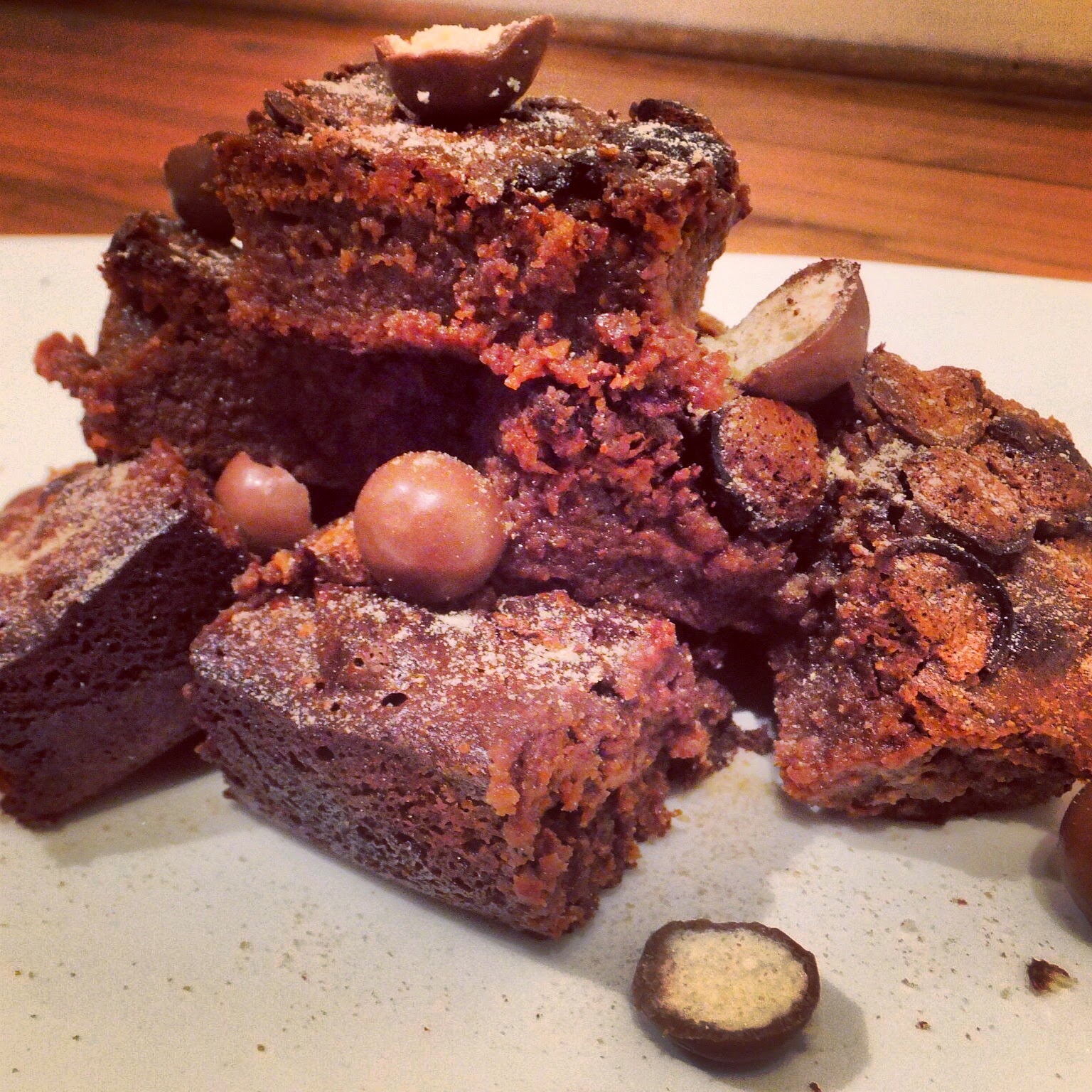 behomeforT Malted Milk Chocolate Brownies with Maltesers