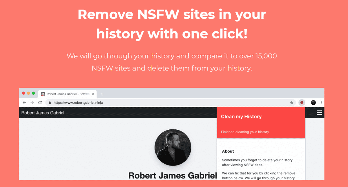 Clean my History 一鍵清除NSFW瀏覽紀錄