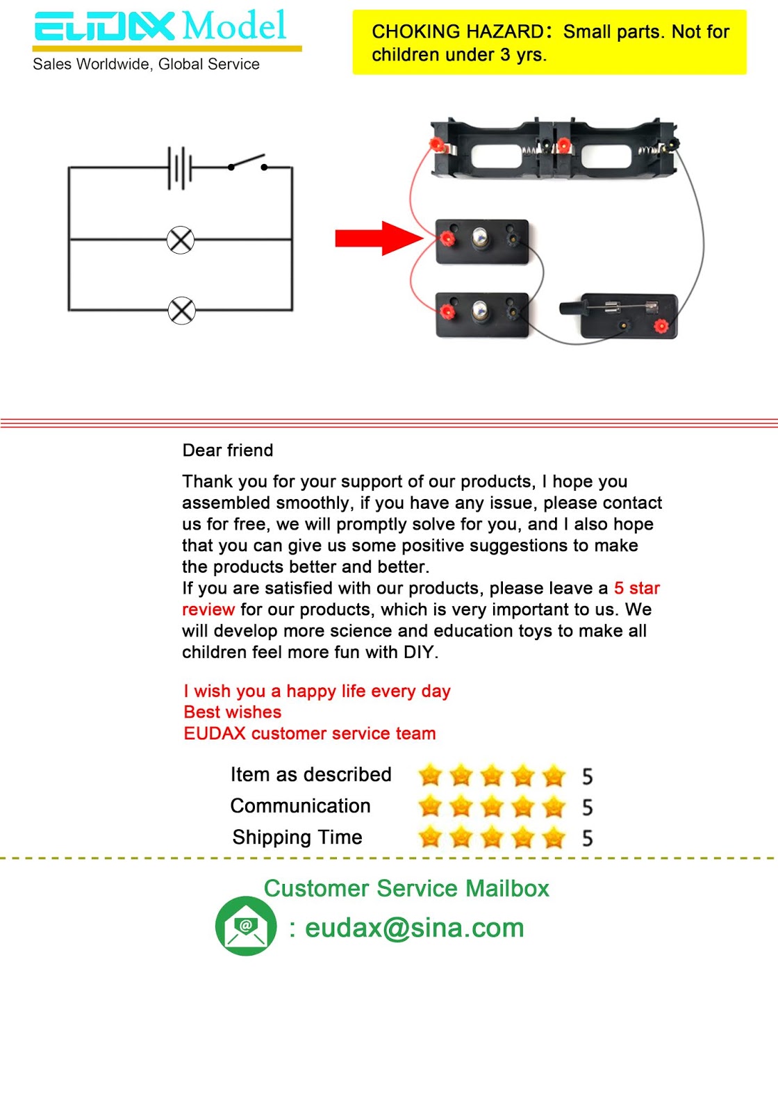 Manual for EUDAX School Labs Basic Electricity Discovery Circuit Kit