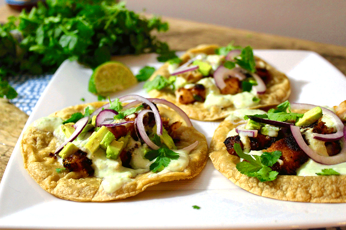 blackened mahi mahi tacos with avocado yogurt sauce Saltwater
