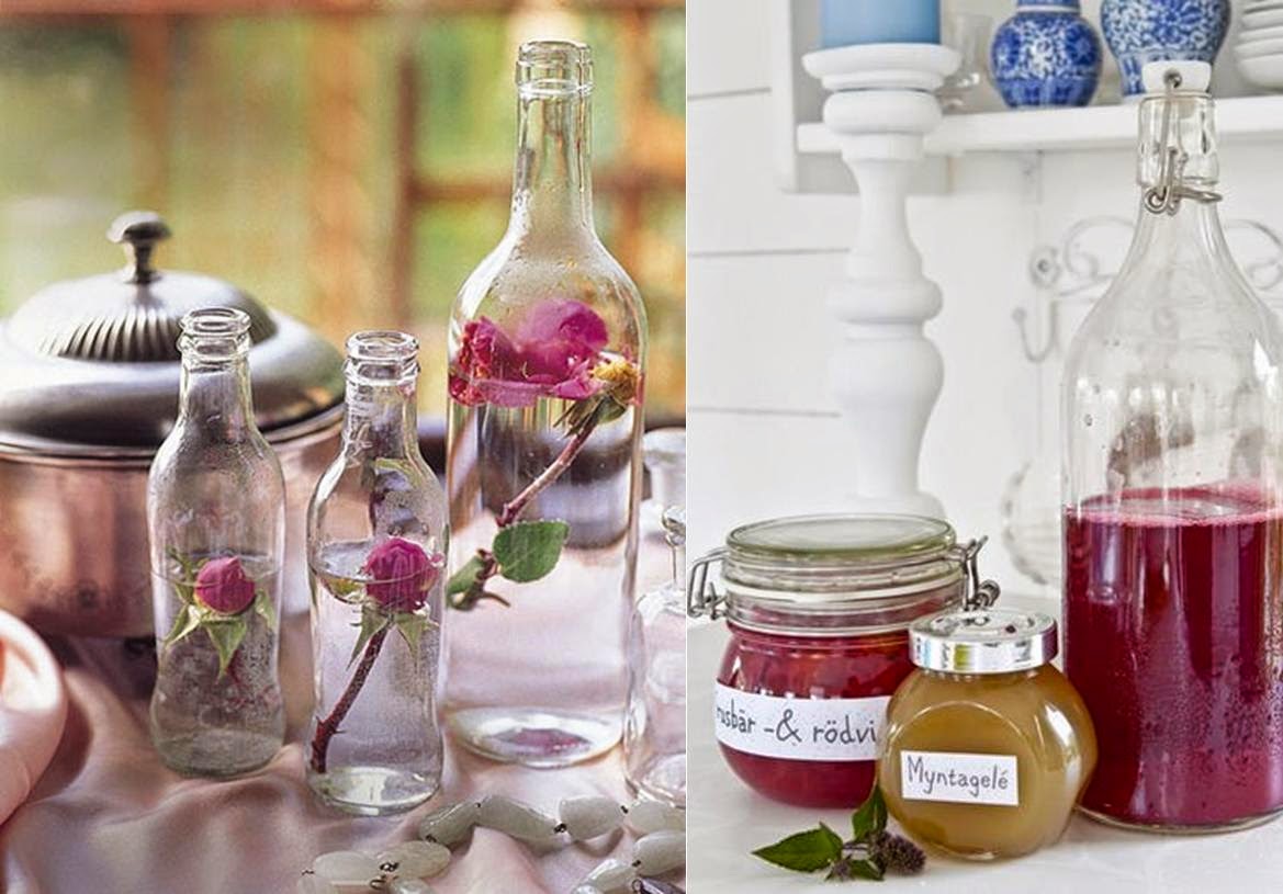 Ideas para decorar con botellas y tarros de cristal. DIY