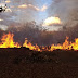 Incêndio atinge vegetação às margens da BR-135, na cidade de Barreiras, no oeste da Bahia
