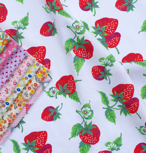 Vintage Fabrics - Strawberries
