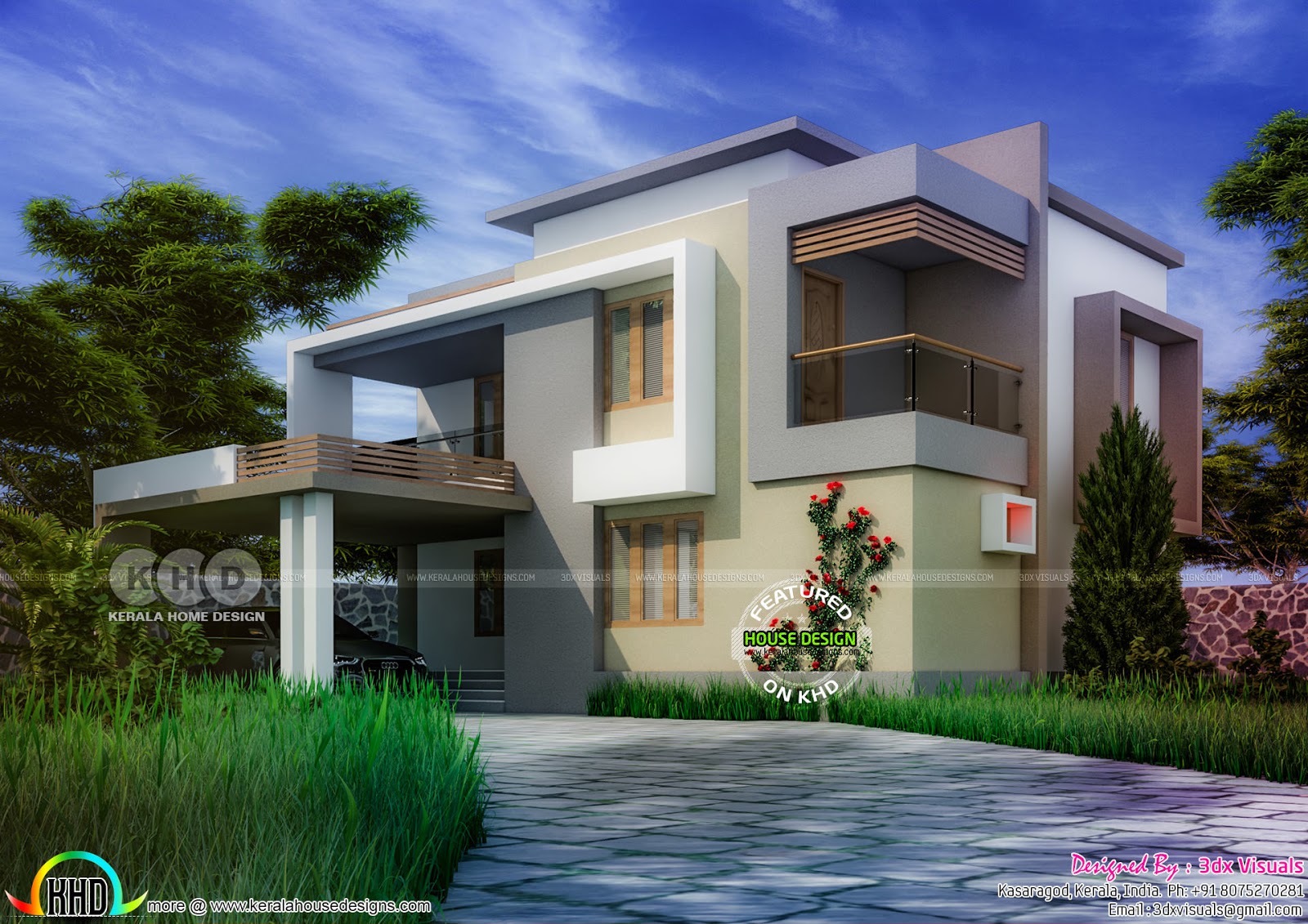 5 bedroom contemporary residence exterior with interiors ...