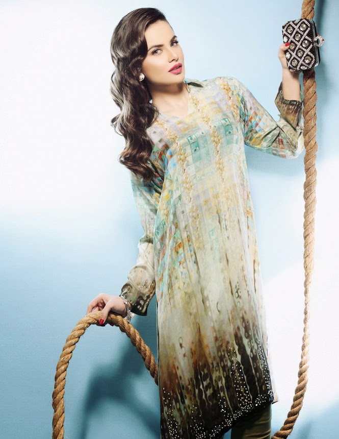 nishat long frocks