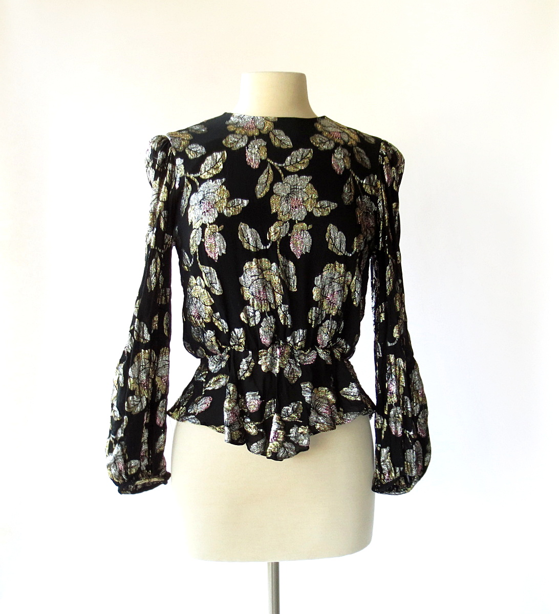 small earth vintage: shop preview: bright and subdued florals, a blouse ...