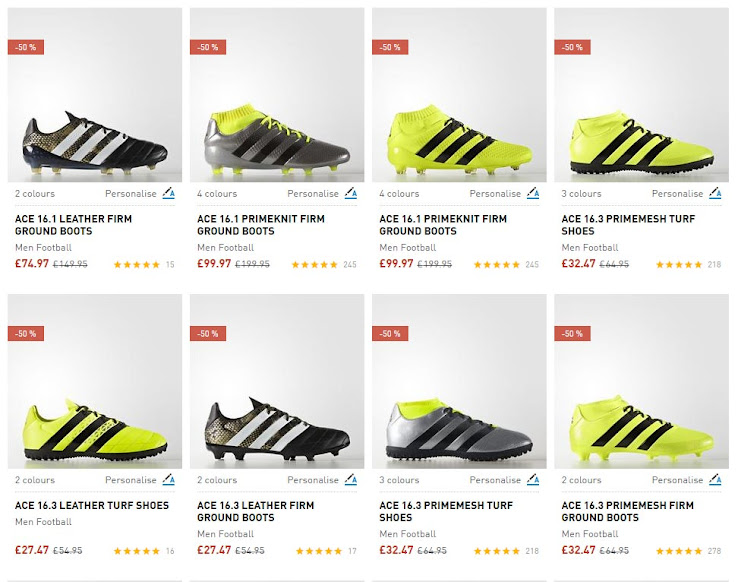 X16.1 at £60 Adidas Launches Massive Football Sale Footy Headlines