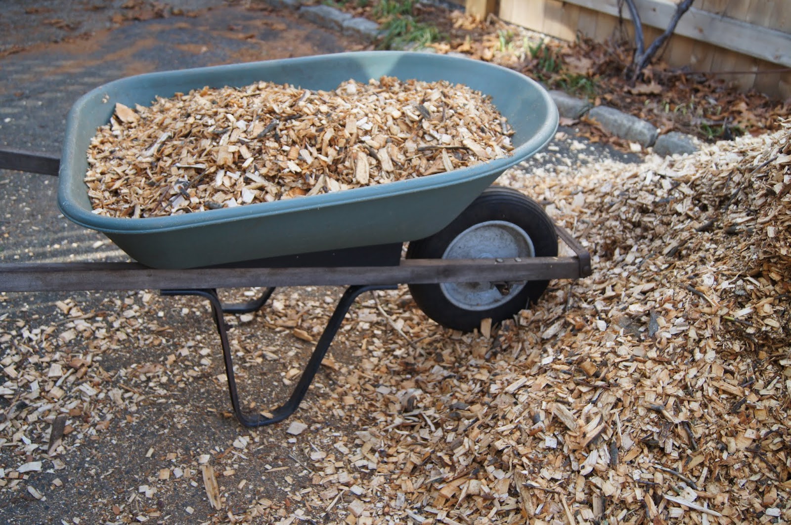 The SustainableEnough Garden Time for wood chips