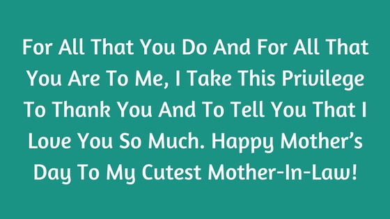 Loving Mother In Law Quotes Simple Happy Mother's Day Wishes From Son & Daughter In Law 2017 Sms Loving Mother In Law Quotes Adorable Happy Mother's Day Wishes From Son & Daughter In Law 2017 Sms