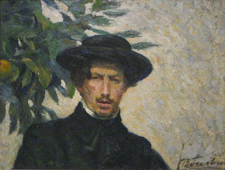 Boccioni's 1905 self-portrait, which can be found in the Metropolitan Museum of Art in New York City