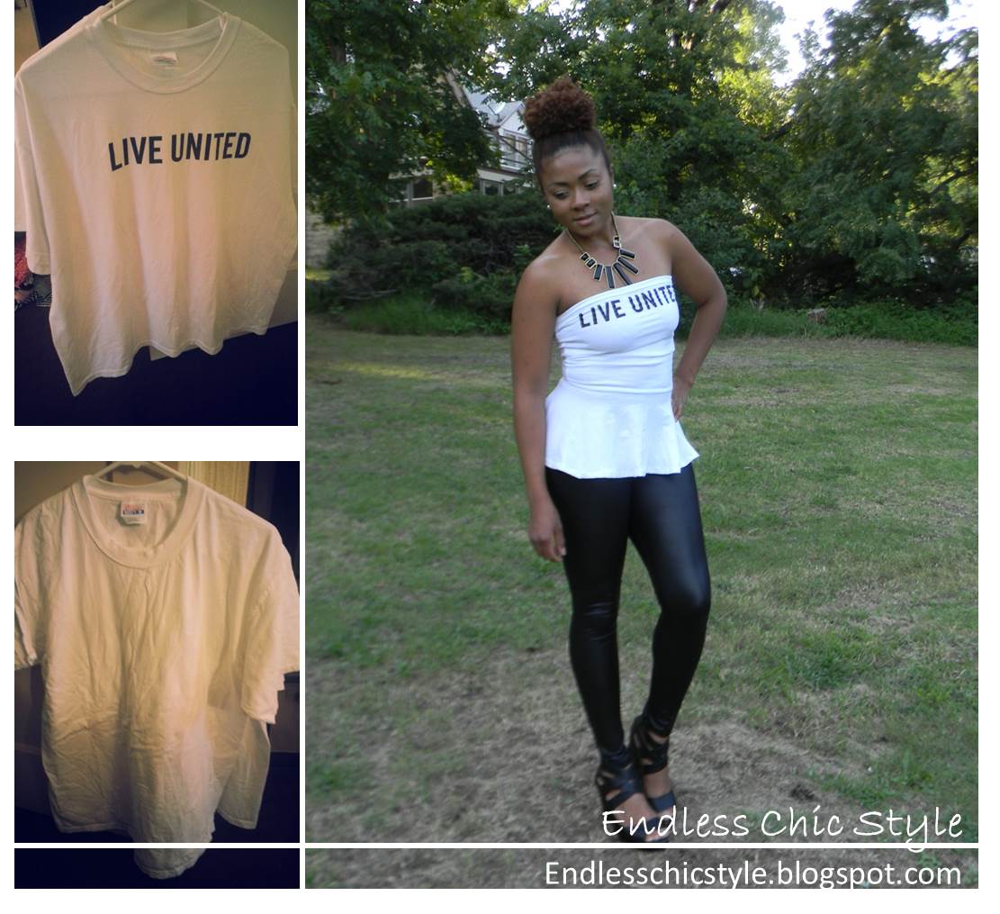 Endless Chic Style : DIY | How To Sew a Peplum Top Using Two T-Shirts